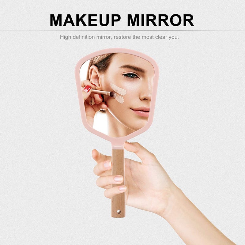Click Charm Pink Portable Multipurpose Lightweight Mirror Compact HandFit Size for Daily Use perfact for Makeup Travel and Personal Care Pack of 1 - Image 5