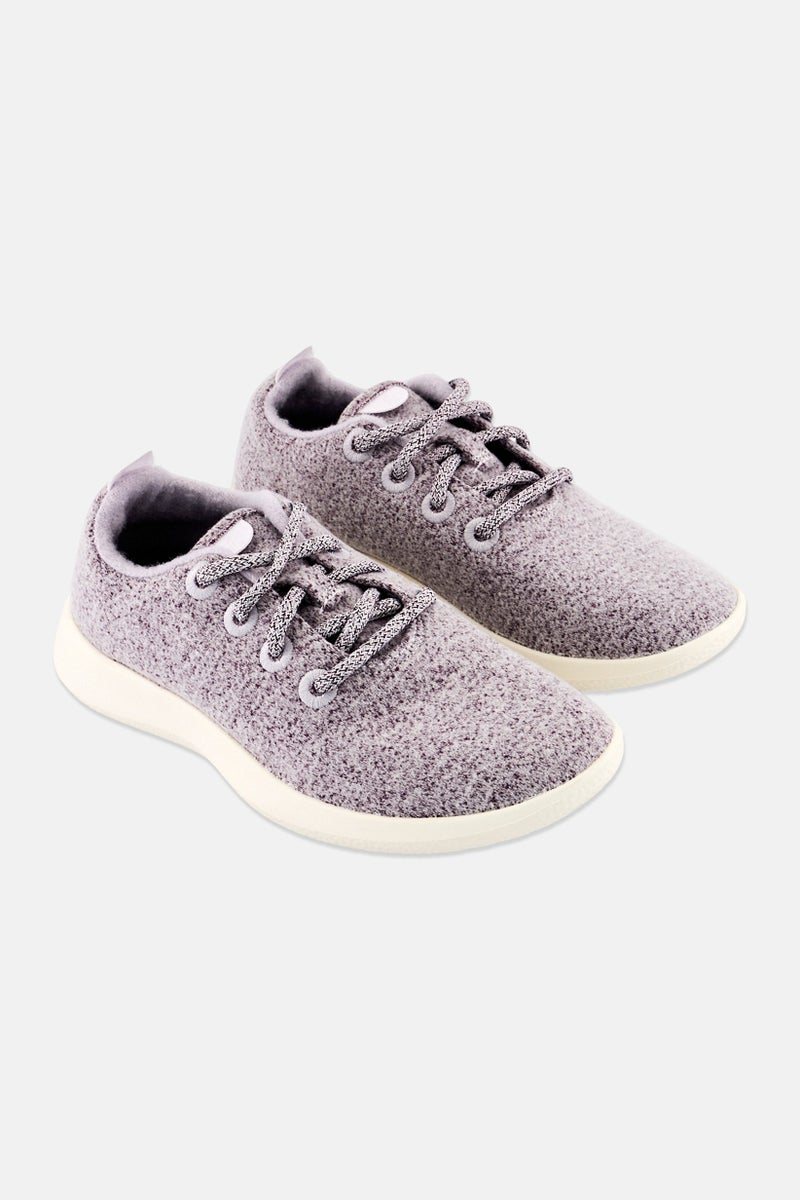 Allbirds Women Lace Up Running Shoes, Heather Purple - Image 1