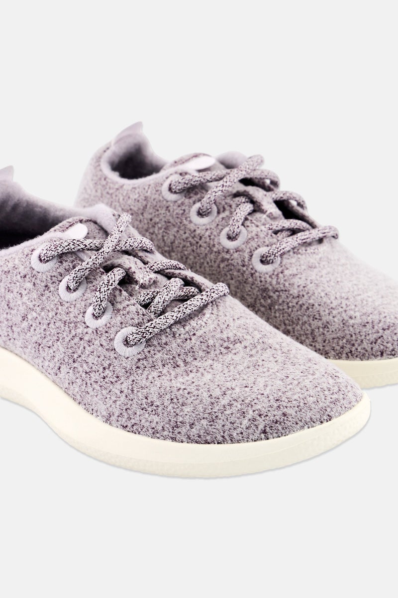 Allbirds Women Lace Up Running Shoes, Heather Purple - Image 3