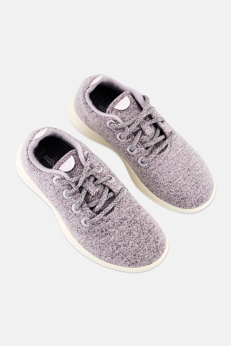 Allbirds Women Lace Up Running Shoes, Heather Purple - Image 4