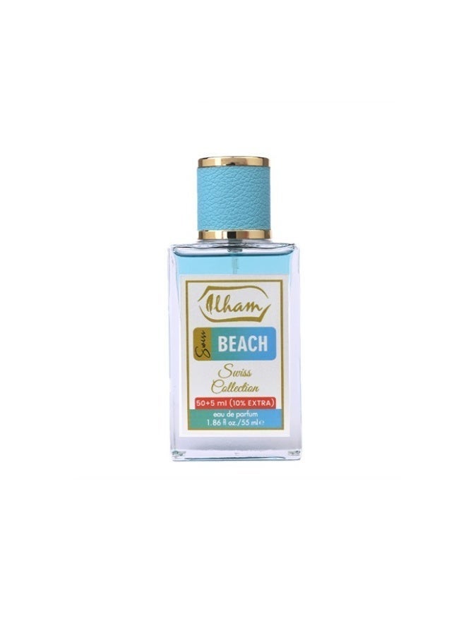 عطور إلهام  إلهام سويس بيتش (50مل+5مل ) 10٪ إضافي – 55 مل إدو برفيوم للجنسين - Image 3