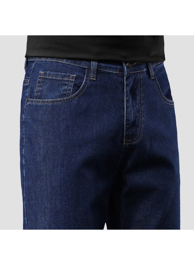 Fomoce new Summer Men's Straight Slightly Stretch Loose Thin Casual Trousers Jeans Pants - Image 5