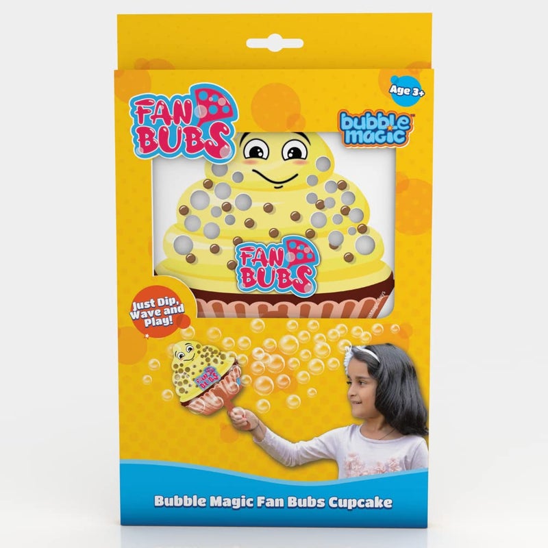 Bubble Magic Fan Bubs Cupcake, Bubble Solution with Hand Fan for The Kids 3 Year and Above, Multicolor, FB50013 - Image 3