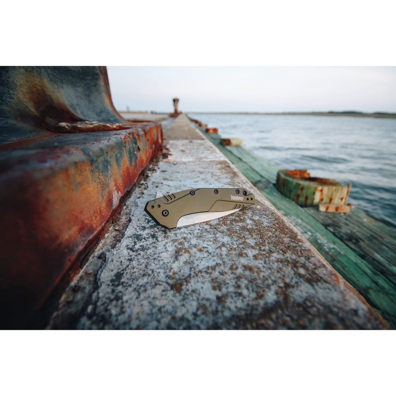 Kershaw Dividend Assisted Opening Knife Olive (3" Composite) 1812OLCB - Image 3