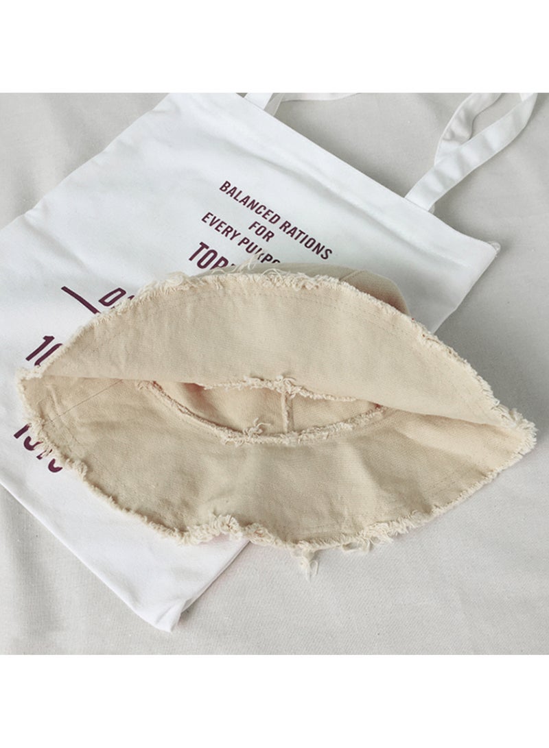 KHAJUL Summer Casual Bucket Hat, Women Fashion Accessory, Sun-Protection Soft Cap, Beach Vacation Use (Beige) - Image 4