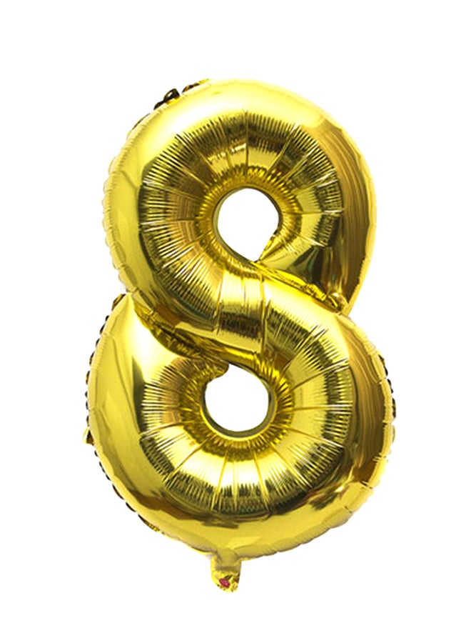 Goldedge Number 8 Helium Inflatable Party Balloon 32inch