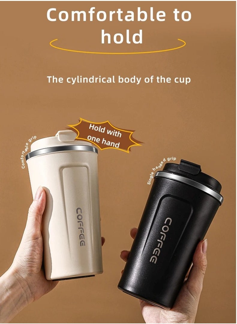 Coffee - Intelligent Digital Display 510ml 304 Stainless Steel Coffee Cup Thermal Mug Office Termal Cafe  Travel Insulated Bottle - Image 1