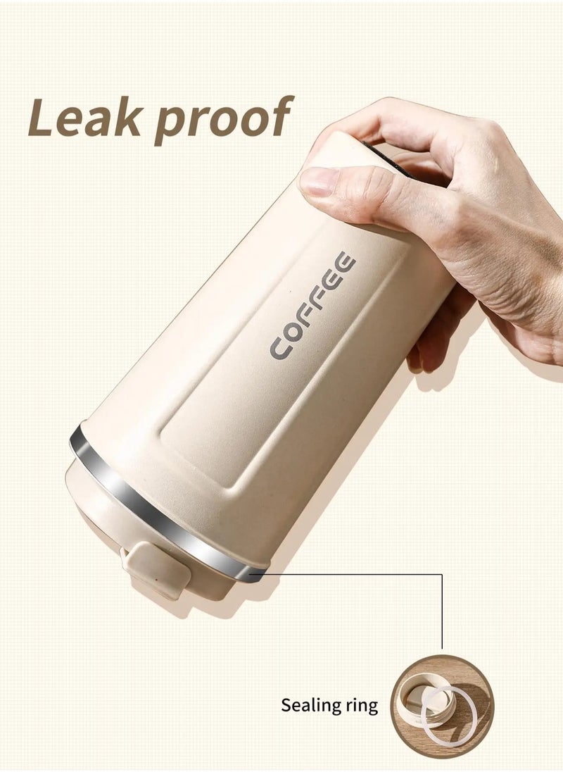 Coffee - Intelligent Digital Display 510ml 304 Stainless Steel Coffee Cup Thermal Mug Office Termal Cafe  Travel Insulated Bottle - Image 1