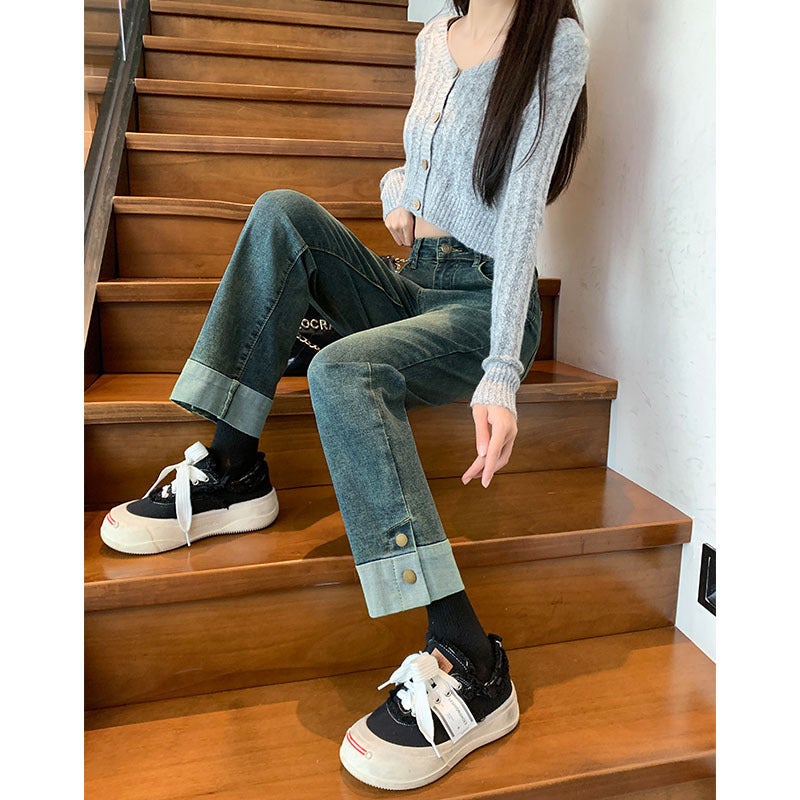 Unisex Casual Daily Denim Jeans - Image 2