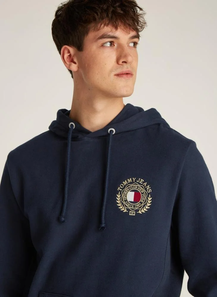 TOMMY JEANS Graphic Logo  Pull Over Hoodie