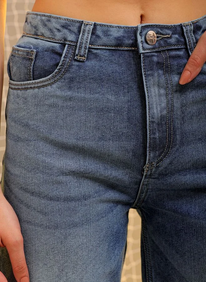 Freehand Women Flared Solid High-Rise Jeans