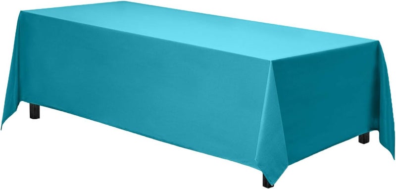 Gee Di Moda Seasonal & permanent compatible Rectangle Tablecloth - 70 x 120 Inch | Caribbean Rectangular Table Cloth in Washable Polyester | Great for Buffet Table, Parties, Holiday Dinner, Wedding & Baby Shower Easy hand assemble compatible - Image 2