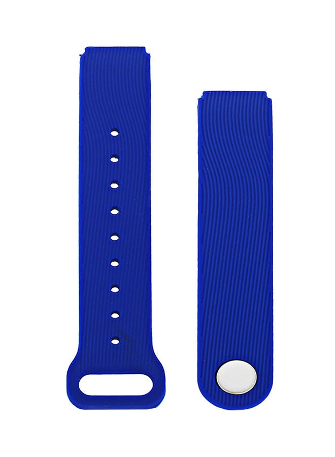 NIBEMINENT Silicone Band For Huawei Talkband B3 Watch 18 mm 2018082570 Blue  - Image 1