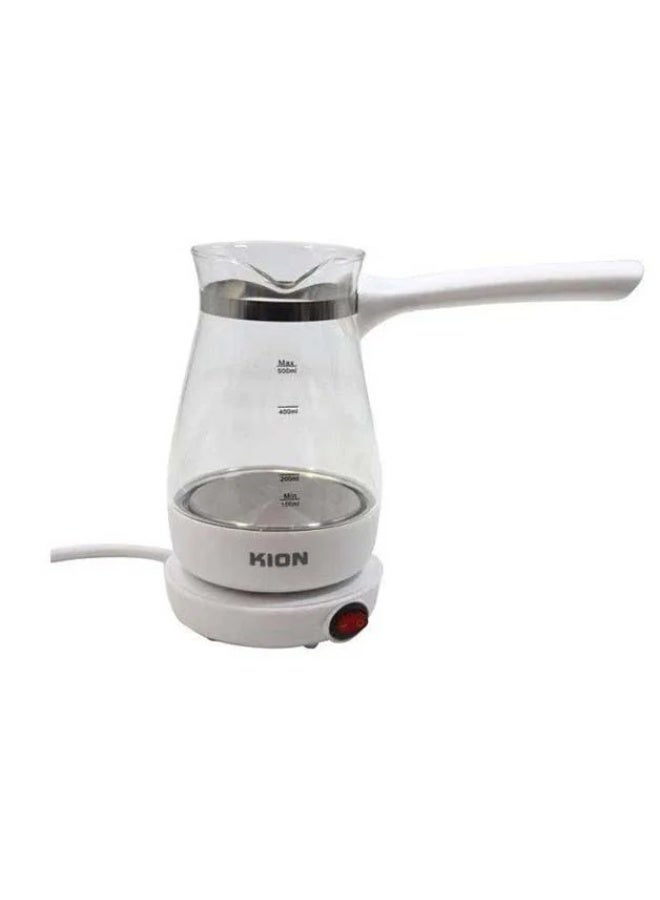KION Turkish Coffee Maker – 1000W, 500ml Capacity, 360° Base, Boil-Dry Protection – Model KHD/510 500 ml 1000 W KHD/510 white - Image 1