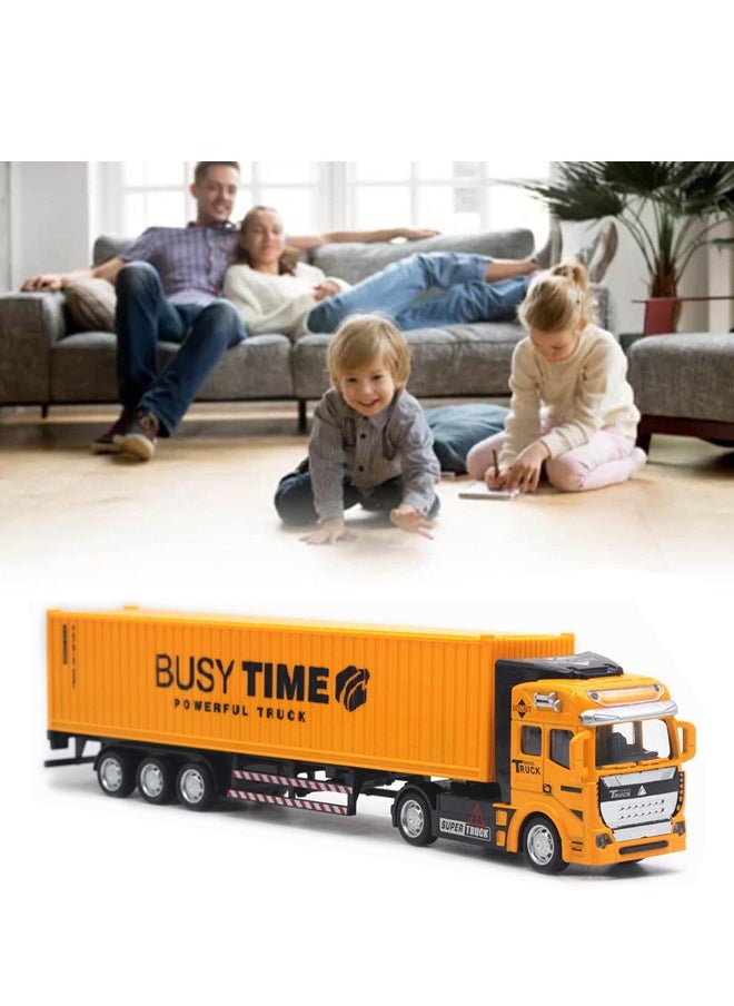 Quivlox - Toy Container Truck Truck Model Simulation Detachable Alloy Container Truck Toy Transport Truck Children Car Toys Gift for Kids Toddlers for 3 4 5 6 Years - Image 1