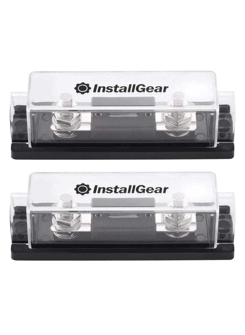InstallGear InstallGear 0/2/4 Gauge ANL Fuse Holder with 250 Amp ANL Fuses - 2 Pack  - Image 1