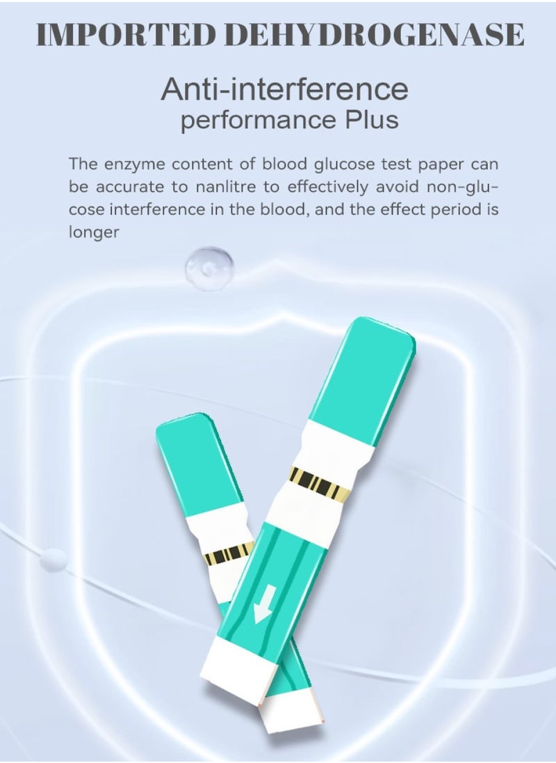 Changli - Fully Automatic Portable Blood Glucose Meter, Accurate and Easy to Use Diabetes Testing Device with 50 Test Strips, Lancet Pen and 50 Lancets, Fast Results, Memory Storage and Code Free Operation - Image 1