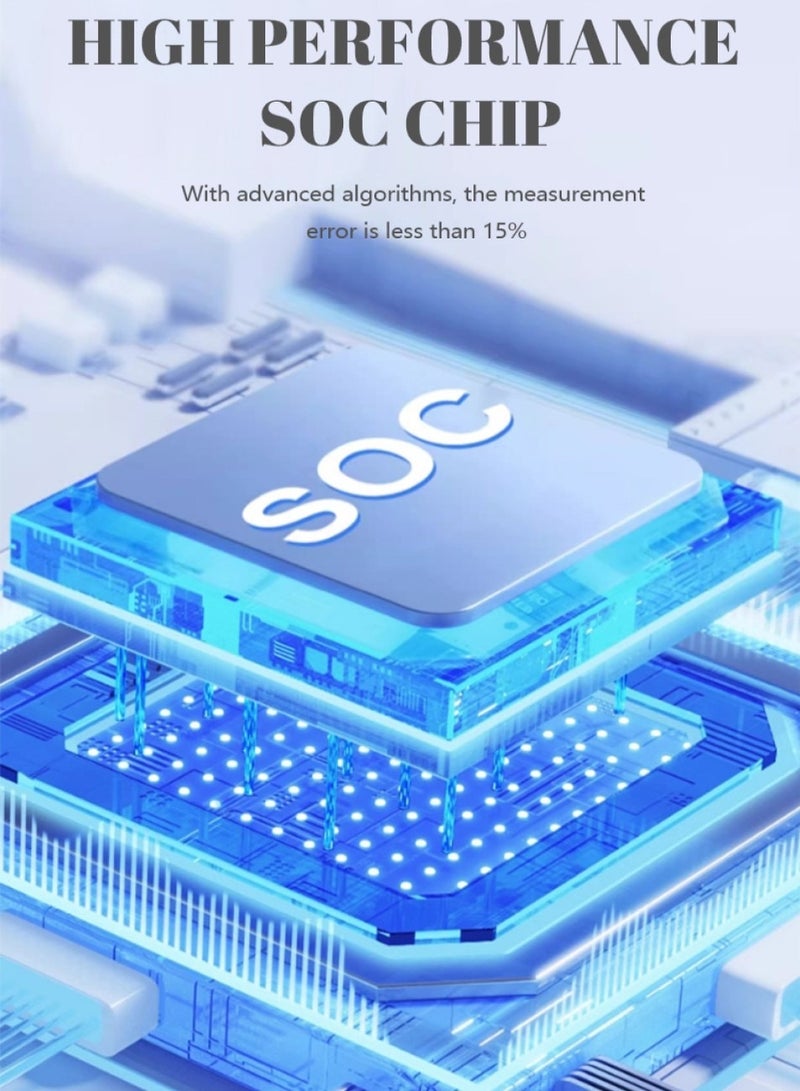 تشانجلي مقياس جلوكوز الدم المحمول الأوتوماتيكي بالكامل، جهاز دقيق وسهل الاستخدام لاختبار السكري مع 50 شريط اختبار وقلم لانسيت و50 لانسيتًا، نتائج سريعة، تخزين الذاكرة وتشغيل بدون رموز - Image 3