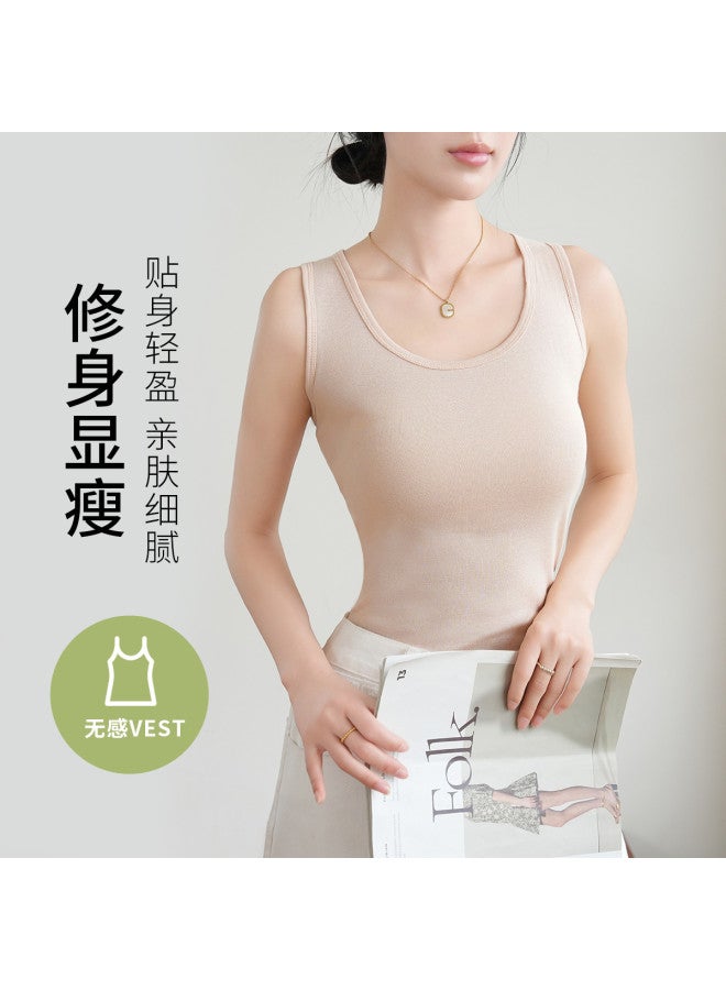 Fenton round Neck Vest For Layering, Breathable Women's Tank Top For Early Autumn - Image 3