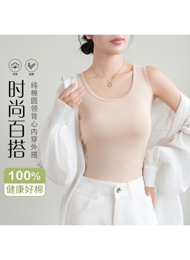 Fenton round Neck Vest For Layering, Breathable Women's Tank Top For Early Autumn - Image 2