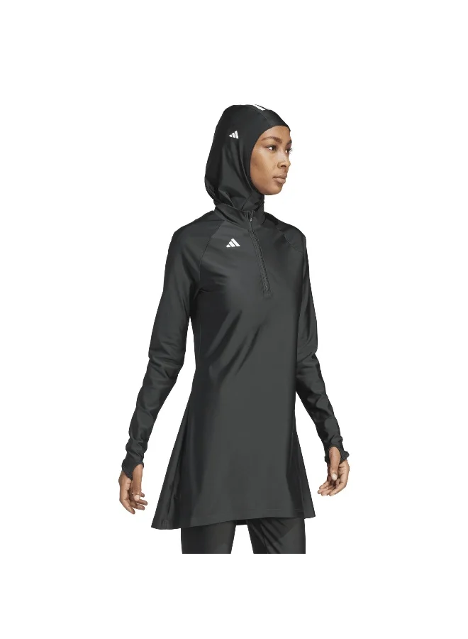Adidas Adidas 3S Ls Swim Top Black Full-Cover Wear Top Tops For Women