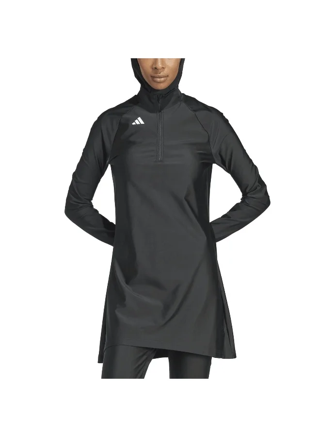 Adidas Adidas 3S Ls Swim Top Black Full-Cover Wear Top Tops For Women