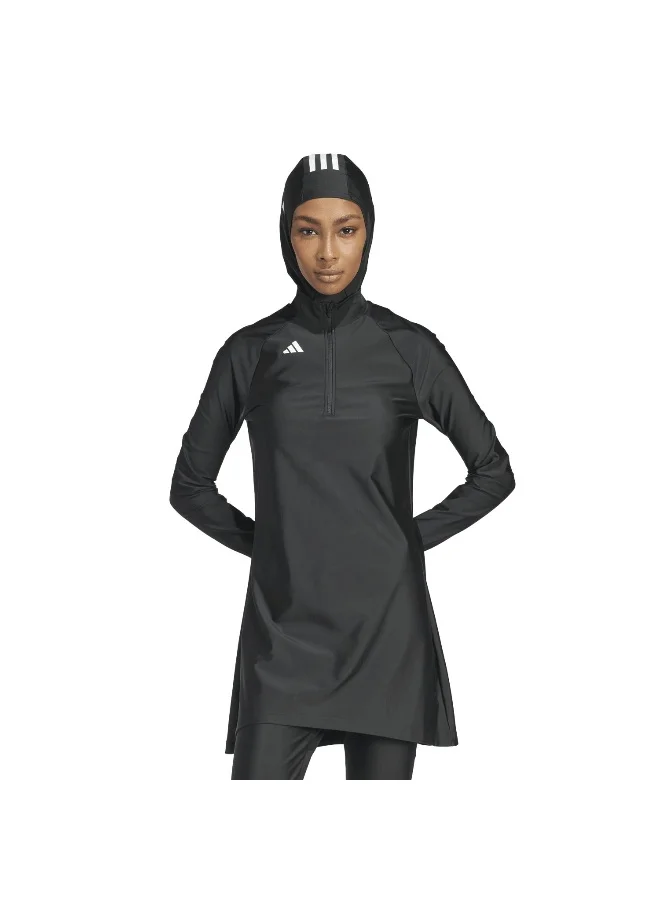 Adidas Adidas 3S Ls Swim Top Black Full-Cover Wear Top Tops For Women