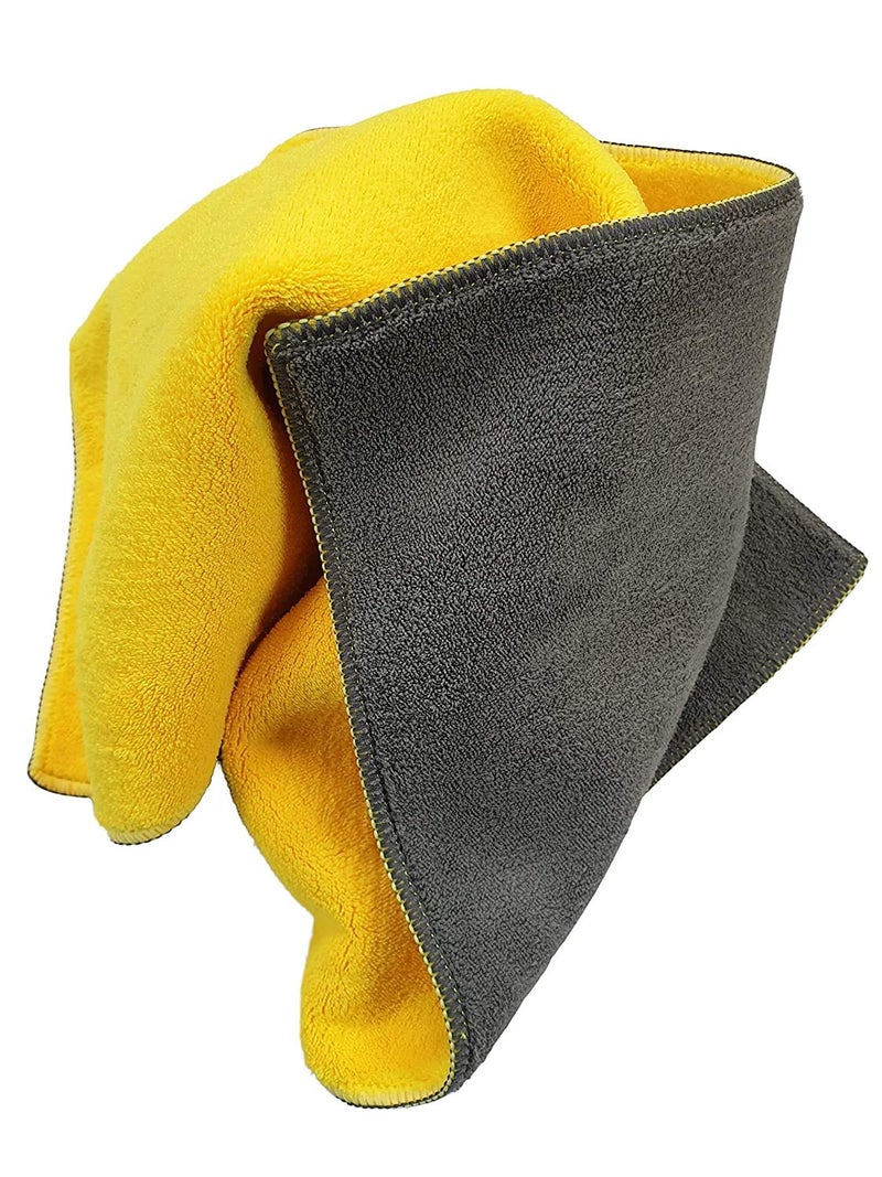 CarFrill 800 GSM Microfiber Cloth | Extra Thick Double-Layered Towel | Super Absorbent, Lint-Free Cleaning Cloth for Car, Bike & Home – 1 Piece (40x40cm) - Image 3