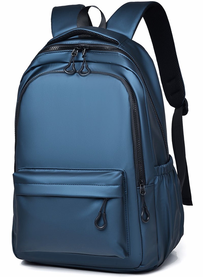 Qiccijoo Qiccijoo Laptop Backpack,Business Travel Anti Theft Backpack Gift for Men Women,Slim Durable Water Resistant College School Bookbag Computer Bag Fits 15.6 Inch Laptop Notebook(Blue) - Image 1