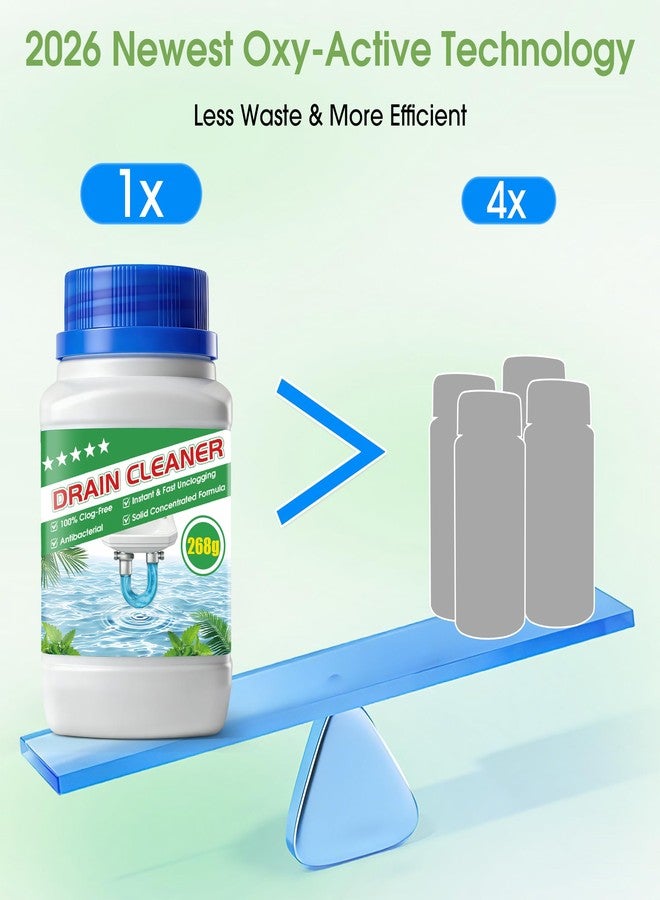 MOSAMNI Drain Clog Remover, 268g Solid Pipe Cleaner Particle, Fast Acting Drain Cleaner for Kitchen Sinks, Bathtubs & Showers - Image 2