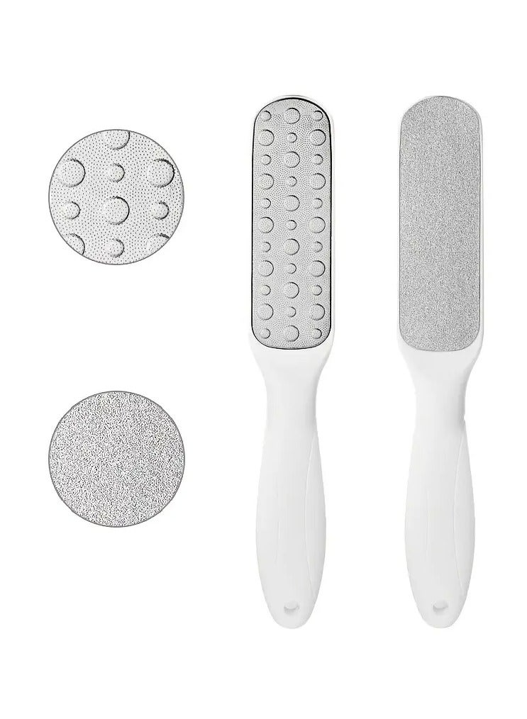 Goolsky Stainless Steel Foot Callus Files, Double Sided Foot File With Plastic Handle, For Hard Skin And Calluses, Pedicure Tool For Skin Care - Image 4