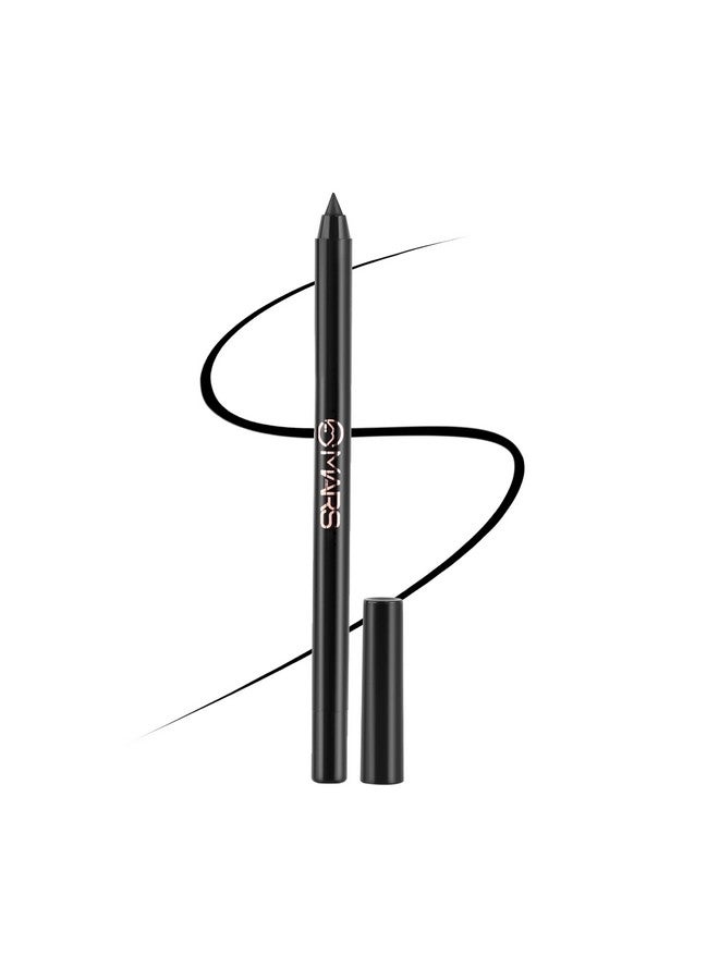 مارس لن يتلطخ ولن يتزحزح، ناعم ومطفي اللمعة كاجال | إقامة طويلة الأمد ومقاومة للماء (1.4 جرام) (03-أسود مخملي) - Image 1