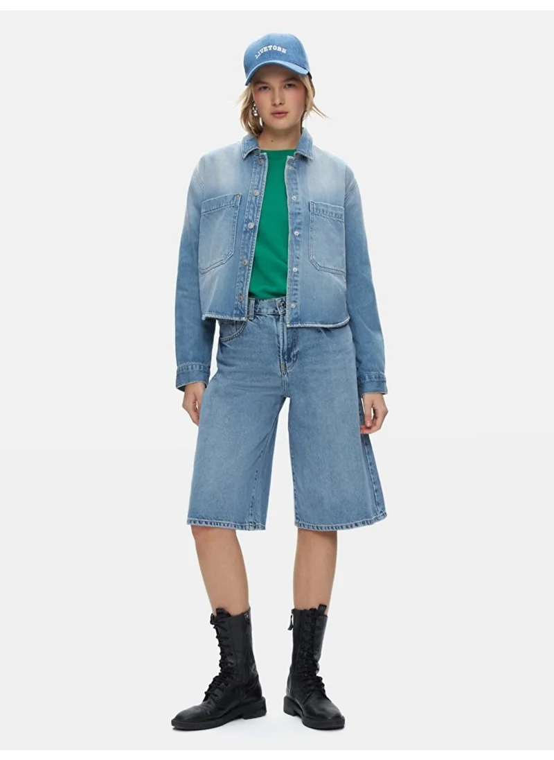 ال تي بي Peta Crop Jean Shirt