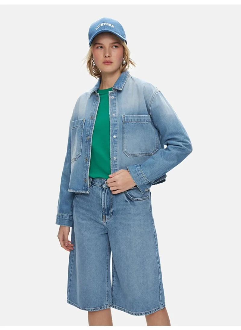 ال تي بي Peta Crop Jean Shirt