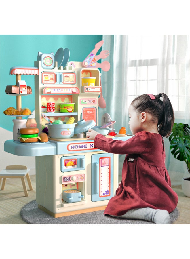 Children's Play House Kitchen Toys 3-5 Years Old Simulation Cooking Kitchenware Girls Toys Mini Kitchen Toys Wholesale-Color:Battery Version 【spray】 Kitchen Table 【powder】 Can Be Water/light - Image 3