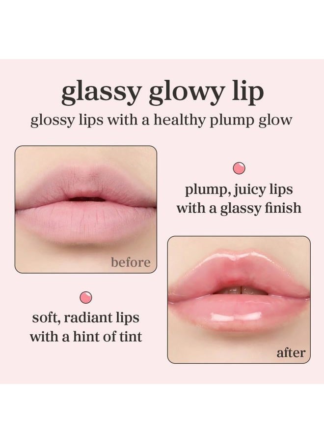 NOONI Korean Lip Oil - Applepeony | Long-Lasting, Moisturizing, Plumping, Revitalizing for Dry Lips, Waterproof, No Peel Off, Hydrating, Nourishing Crystal Clear, 0.12 FL Oz - Image 2