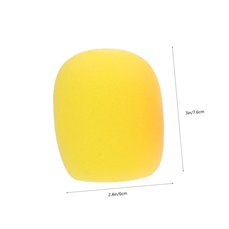 Assorted Color Microphone Sponge Covers Windshield 6 Pack For KTV Home Interview - Image 3
