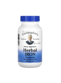 Christopher's Original Formulas Herbal Iron Formula 460 mg 100 Vegetarian Caps  - Image 1