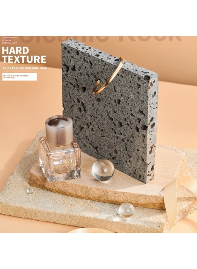 Jewelry Display Rock Photography Props Ins Irregular Photo Red Yellow White Rock Plate Head Volcanic Material Paste Ornaments-Light Source Color:Sheep Fat Rock 10*10cm-0x0cm  - Image 3
