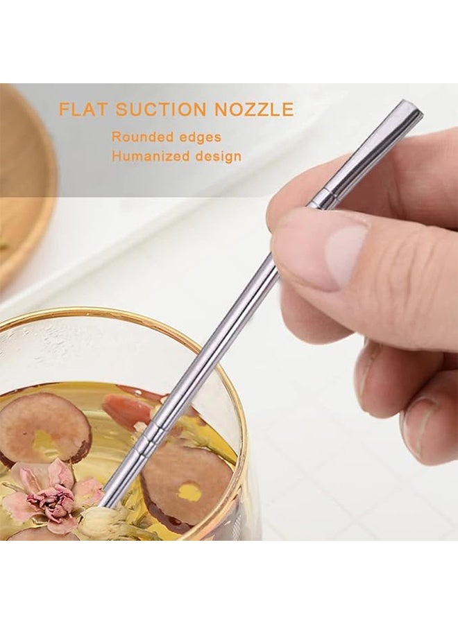 واي جيه 2 قطعة شرب ملعقة القش الفولاذ المقاوم للصدأ 304 بومبيلاس يربا ماتي تصفية القش فضفاضة أوراق الشاي مصفاة مصفاة تحريك القش - Image 5