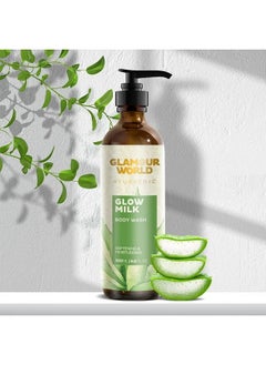 GLAMOUR WORLD Ayurvedic Glow Milk Body Wash; Gentle Body Wash That Cleanses Skin Enriched With Aloe Verahoneycoconut Milk  - Image 3