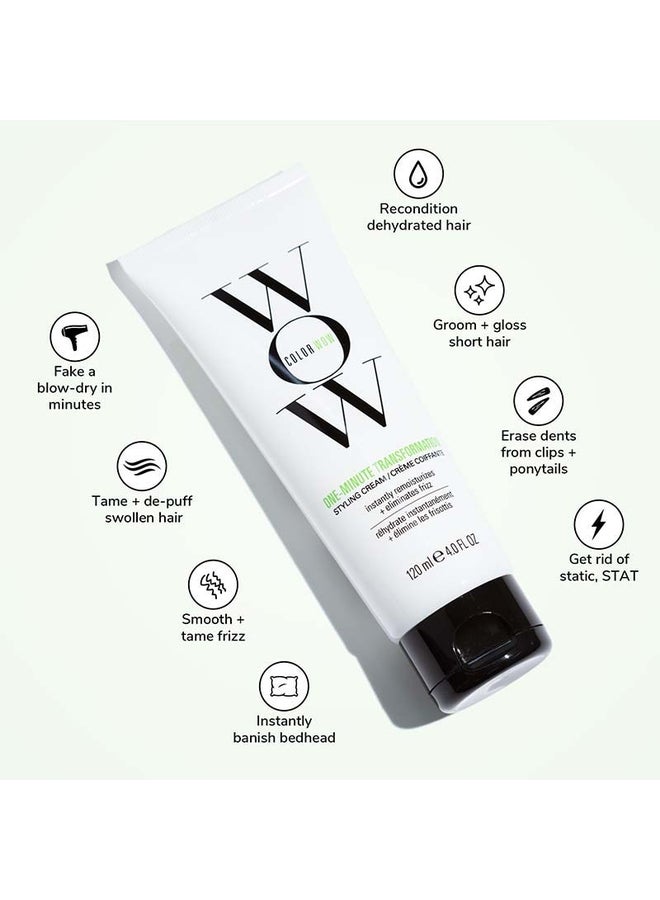 Color Wow One-Minute Transformation Styling Cream, instantly remoisturises + eliminates frizz, 120ml - Image 2