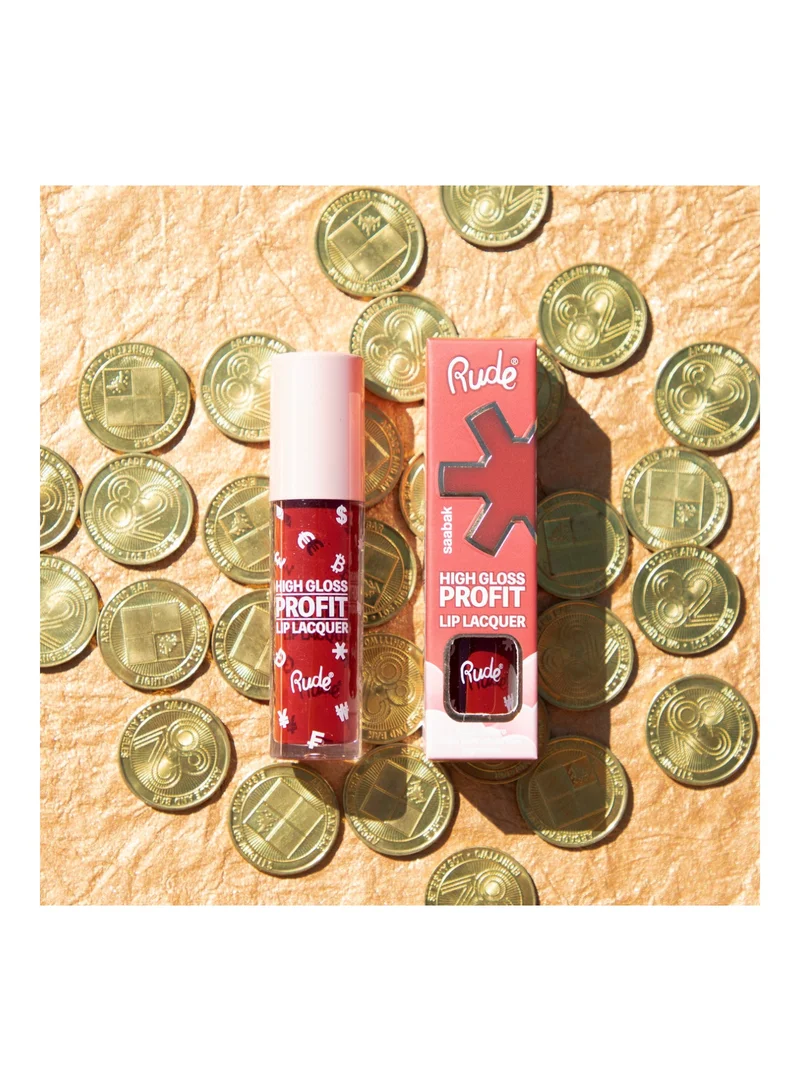 Rude High Gloss Profit Lip Lacquer - Saabak