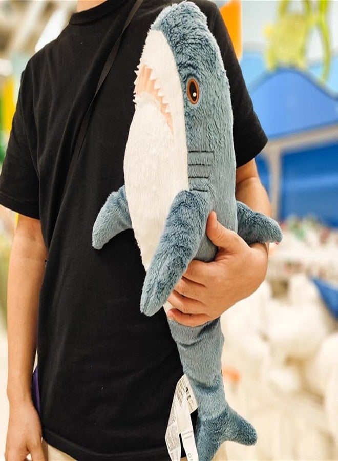 DODXIAOBEUL 21 Inch（54cm） BLAHAJ Throw Pillow Shark Stuffed Animal Soft Shark Plush Toy for Kids Women for Room Decoration - Image 5