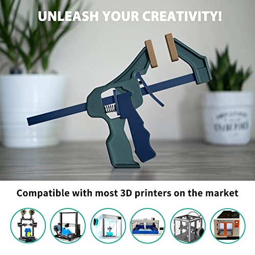 iSANMATE 3D Printer Filament, Colorful Carbon Fiber Filament Bundle, PLA Filament 1.75mm Carbon Fiber Pla(Blue, Army Green, Gold, Brown), High-Accuracy +/- 0.02 mm, 250g x 4 Spool - Image 3