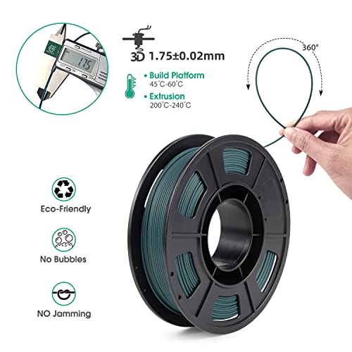iSANMATE 3D Printer Filament, Colorful Carbon Fiber Filament Bundle, PLA Filament 1.75mm Carbon Fiber Pla(Blue, Army Green, Gold, Brown), High-Accuracy +/- 0.02 mm, 250g x 4 Spool - Image 2