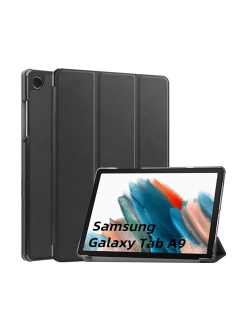 Leather Shell Shockproof Case for  Samsung Galaxy Tab A9 X110/X115 Black
