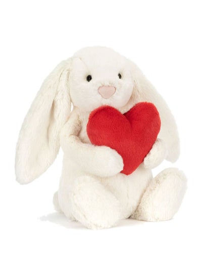 Jellycat Bashful Red Love Heart Bunny Plush – Soft Stuffed Toy with Cordy Legs, Cute Valentine’s Gift for Kids & Adults, Collectible Jellycat, 23 cm