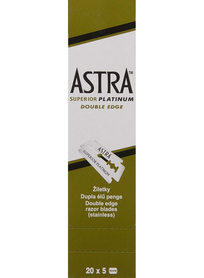 Astra Stra Platinum Double Edge Safety Razor Blades 100 Count (Pack Of 1) - Image 3