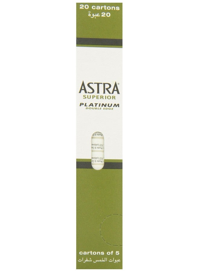 Astra Stra Platinum Double Edge Safety Razor Blades 100 Count (Pack Of 1) - Image 5